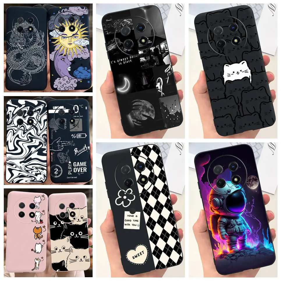 For Huawei Nova Y91 Cool Style Dragon Black Cat Soft TPU Shockproof Back Cover For Huawei NovaY91 Y 91 Phone Case Bumper Etui