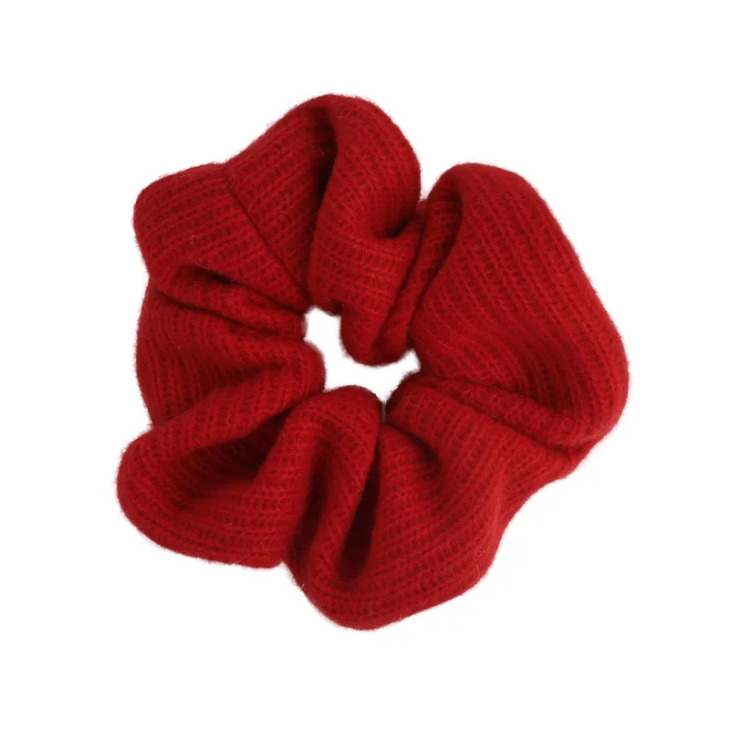 New Year Red Hair Headband Rope Christmas Hairband Woman Girls Fashion Sweet Hair Ties Rubber Band Female Party Hair Accessories