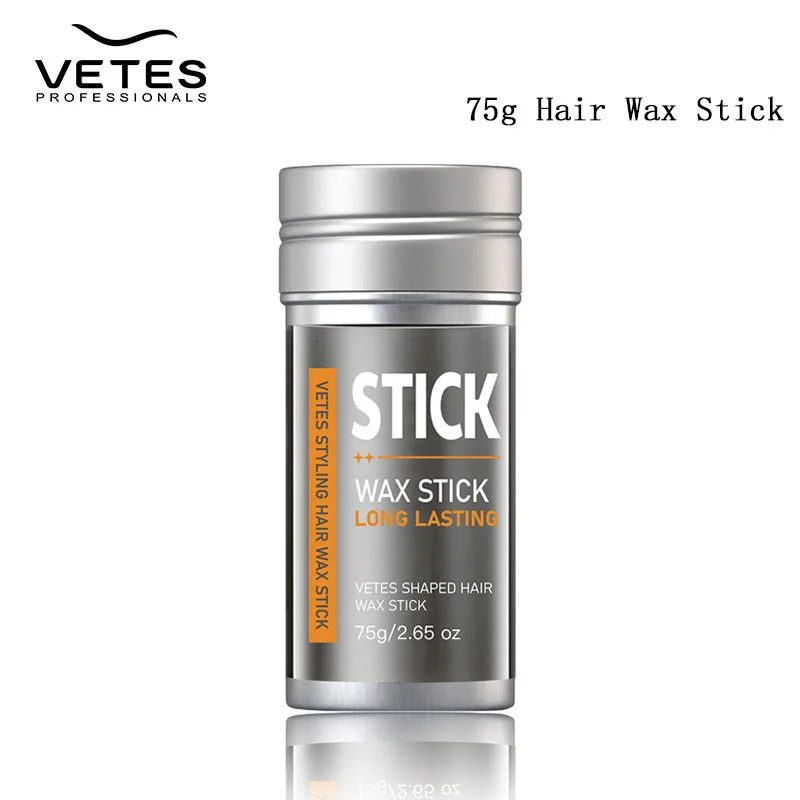 VETES حواف التحكم 75 جرام رجل تصفيف الشمع كسر الشعر عقد الشمع للشعر رجل الشعر الشمع عصا التقاط النمذجة تصفيفة الشعر للجنسين