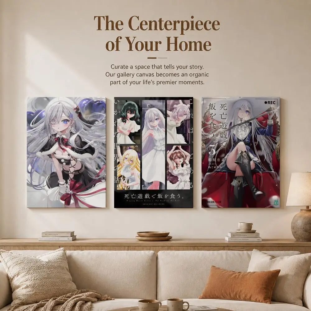 Popular Manga P-Playing Death Game to Put Food on the TableS Framed Wall Painting Framed Poster Wall Decor –Complements Any Wall view 3