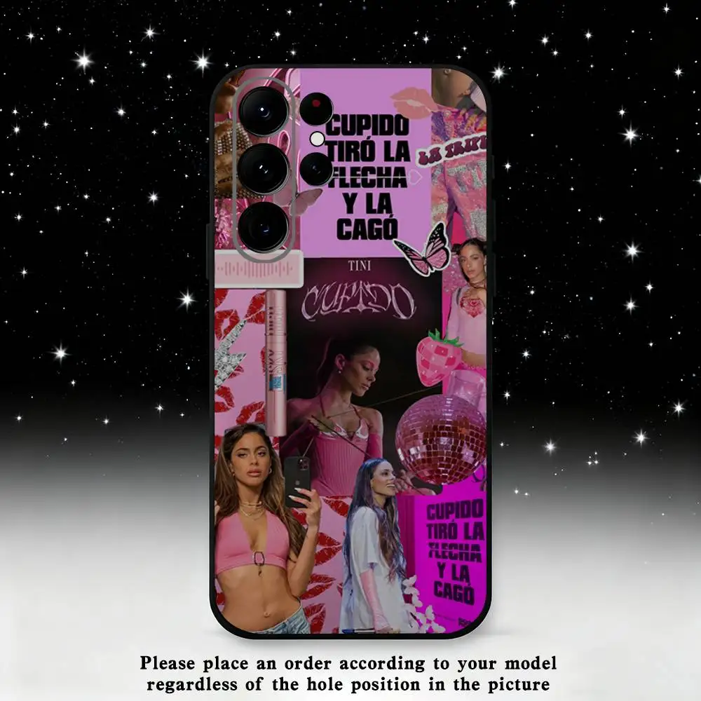 حافظة هاتف T-Tini S-Stoessel لهاتف سامسونج S25، S24 Ultra، S20، S30 plus، S22 plus، S23، S30 Ultra 5G غلاف أسود من السيليكون #5