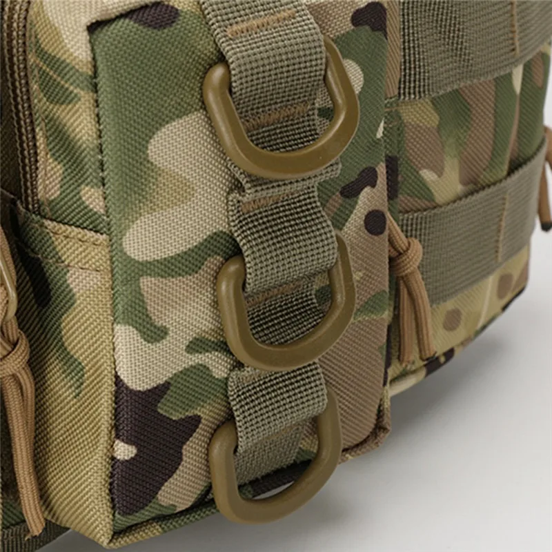 Waist Bag Camouflage Hunting Pack Multi-function Nylon Outdoor Sports Storage Pockets Convenient Molle Triple Bags 2024