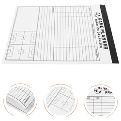 Livro de registro de futebol ferramenta pontuação basquete scorebook esportes folha suprimentos cartões de advertência papel