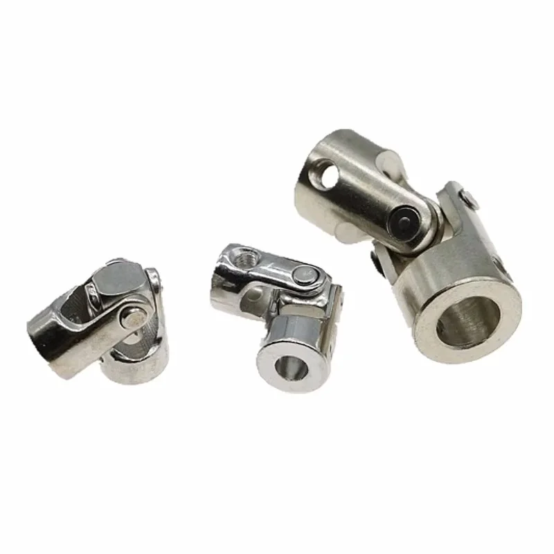 5PCS Gimbal Couplings,Metal Steering Joint,Universal Connectors, (Optional Specifications)For Car/ship Model with Screw