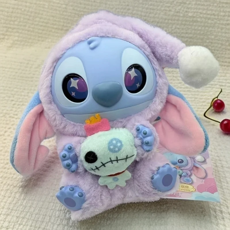 ของเล่นตุ๊กตาคอลเลคชั่น High Quality Stitch Eat Before Bed แบบกล่องสุ่ม ตุ๊กตาวินิลน่ารัก กล่องของขวัญวันเกิดสุดลึกลับ