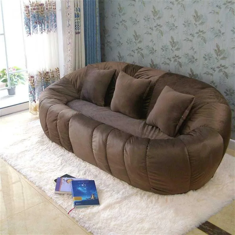 Bedroom women's room transformation small apartment, balcony leisure lounge area reception celebrity  double pumpkin small sofa