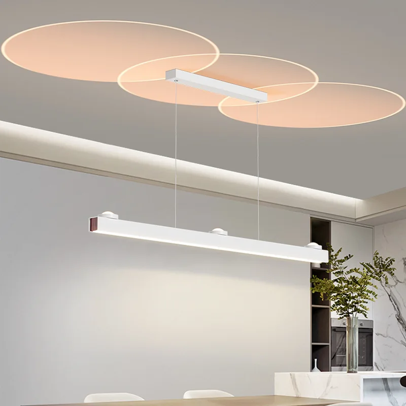 2023 New Dining Room Ceiling Pendant Lights Creative Home Decoration Upper and Lower LED Lighting Fixture Minimal Chandelier