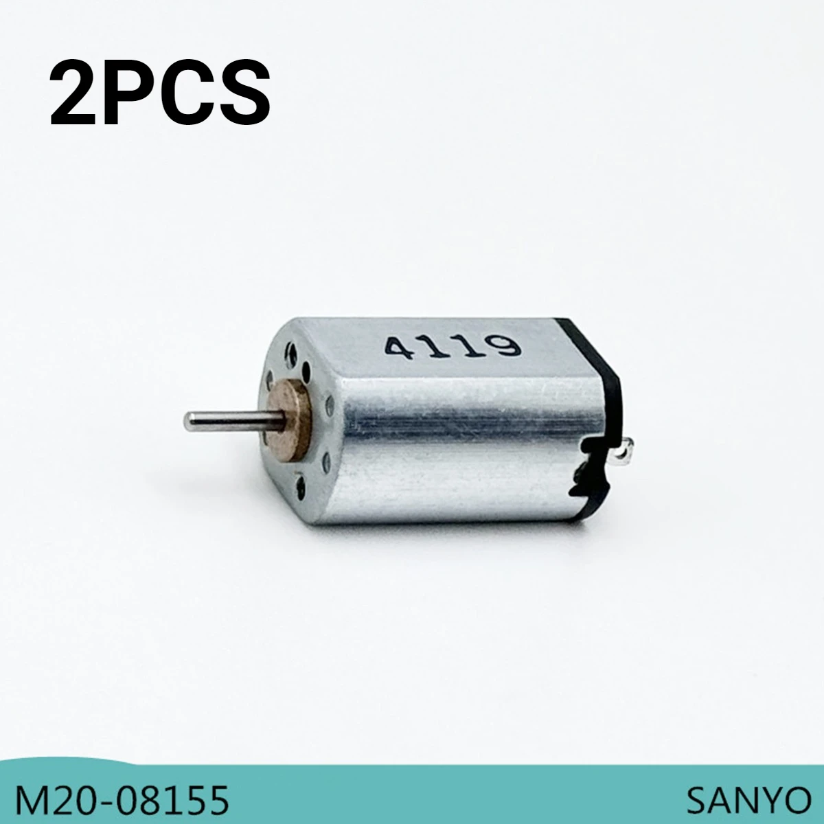 2PCS SANYO Mini M20 Flat Motor DC 1.5V-3.7V 19200RPM High Speed M20 for Electric Toy Car Boat Model