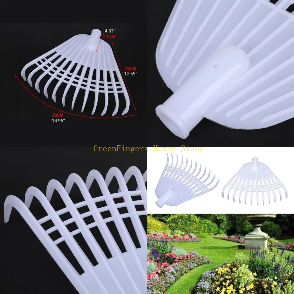 

F68D Уникальные дизайнерские грабли с 12 зубной пластиковой травой граблей грабцы цветочные цветы Многоцелевой инструмент для