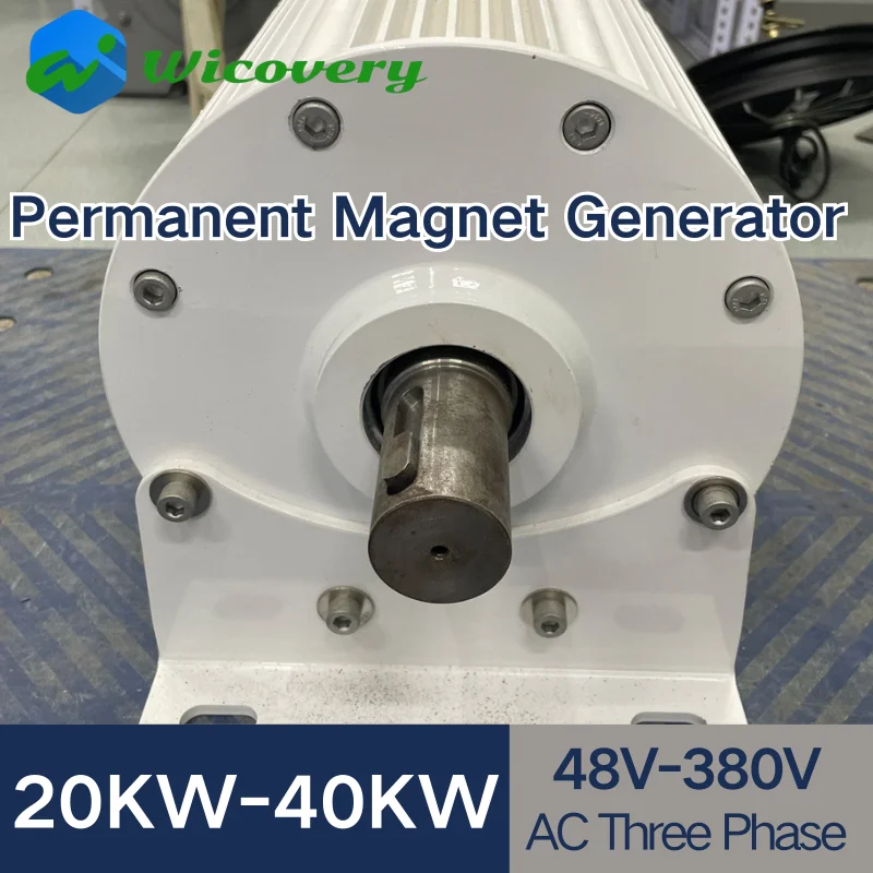 Low PRM 20KW 40KW 30KW Rare Earth Permanent Magnet Generator 110V 220V 230V 380V For Wind And Water Turbine AC Generator For DIY