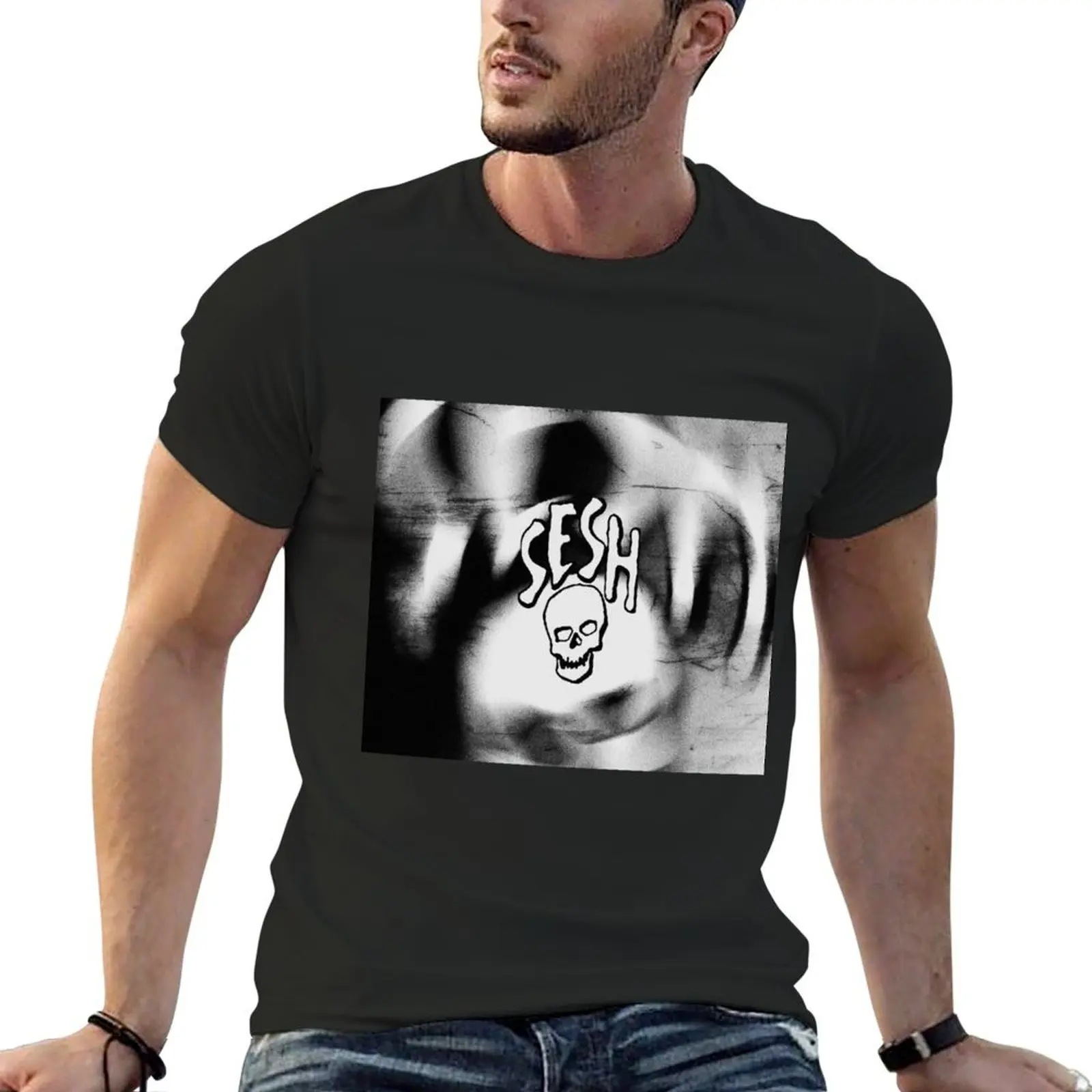 TEAMSESH блестящая художественная футболка, заготовки, быстросохнущие аниме спортивные поклонники, футболки для мужчин