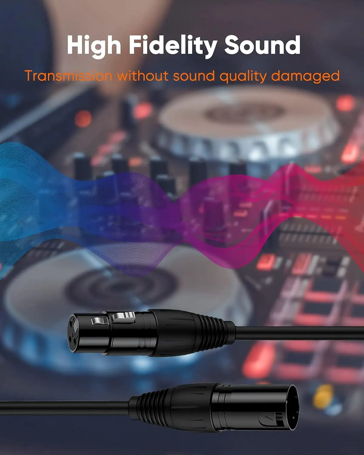 XLR Microphone Cannon Cable Male to Female Audio Balanced Patch Cord for Mixer Sound Card AM8 K688 Microphone Extension Cord