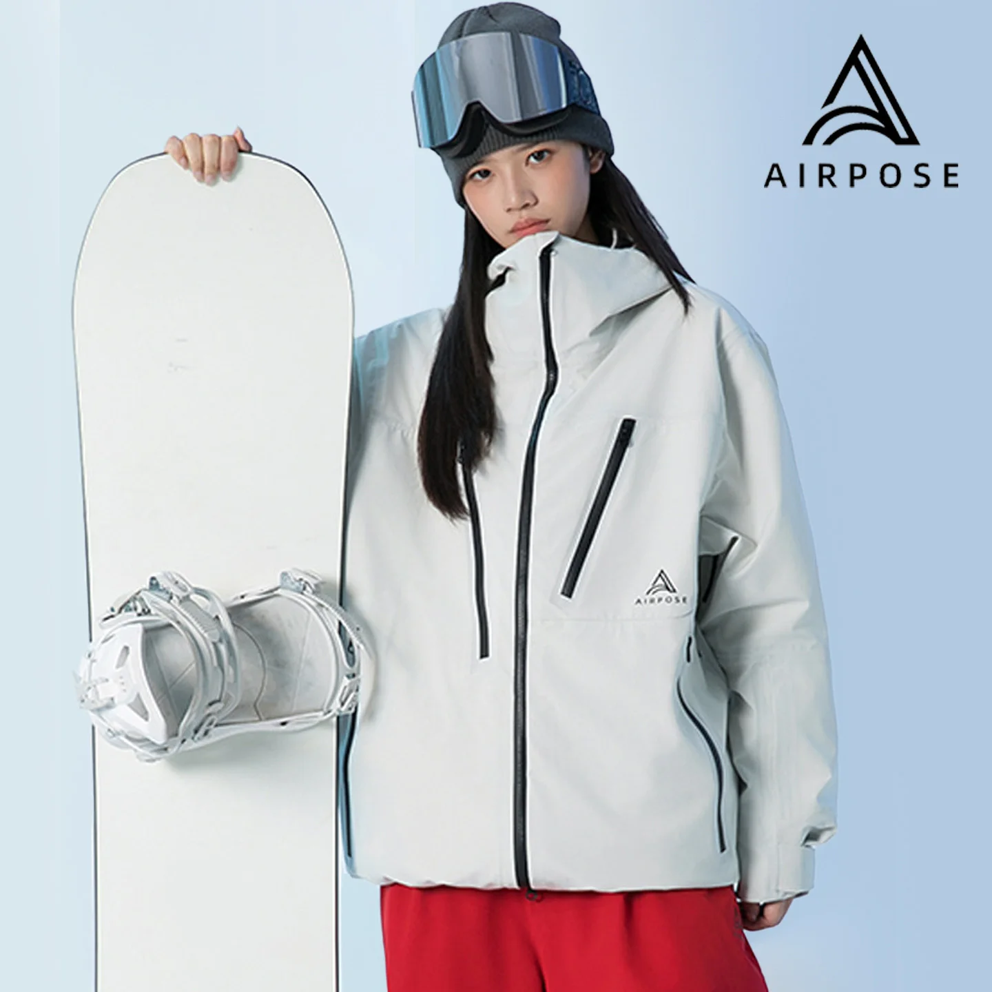 AIRPOSE 2025 3 في 1 سترة تزلج الرجال النساء 3L قشرة صلبة مقاوم للماء يندبروف انفصال الحرارية بطانة معطف الثلوج للرياضة في الهواء الطلق