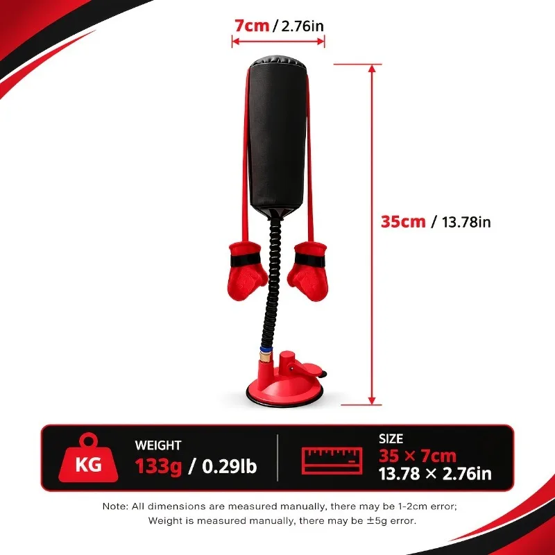 1 PCS Cat Boxing Suction Cup Interactive Punching Bag Toy, Indoor Entertainment Exercise and Boredom Relief Interactive