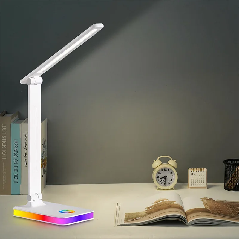 

Foldable LED Booking Lamp USB Table LampNo flicker Dimmable Touch Desk Lighting Eye Protection For Bedroom Night Lamp Desk Light