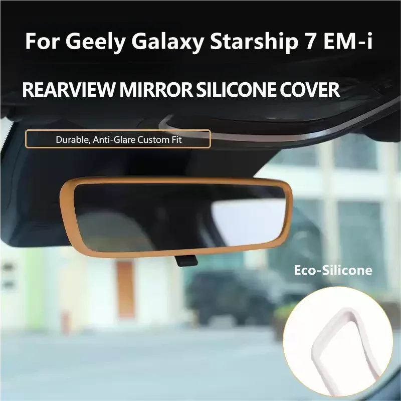 Accessories For Geely Galaxy Starship 7 EM-i Geely EX5 EM-i 2026 Rearview Mirror Protective Cover Silicone Screen Protector Case