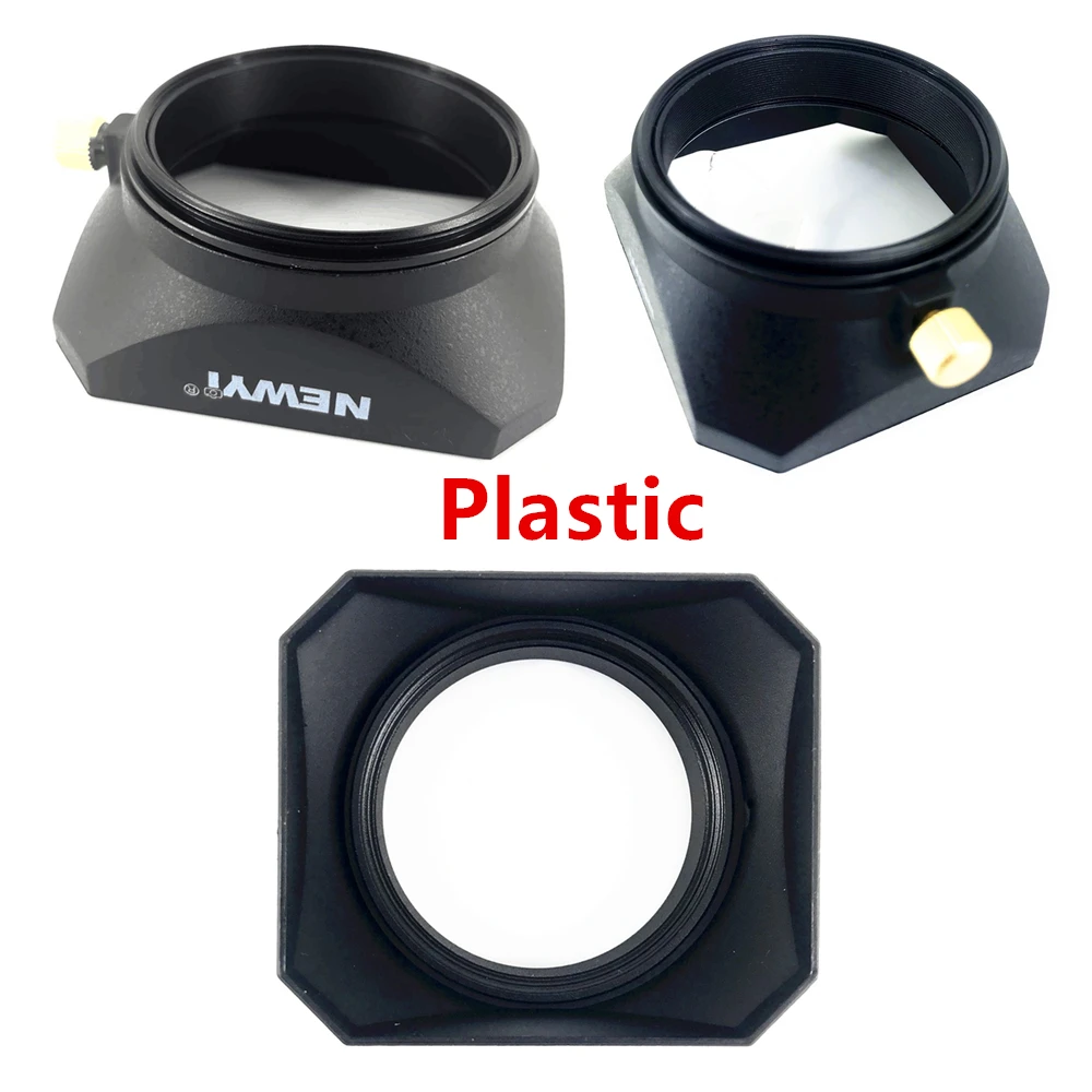 Capa de lente quadrada para sony fujifilm olympus lentes de câmera sem espelho filmadoras dv 37 39 40.5 43 46 49 52 55 58 mm