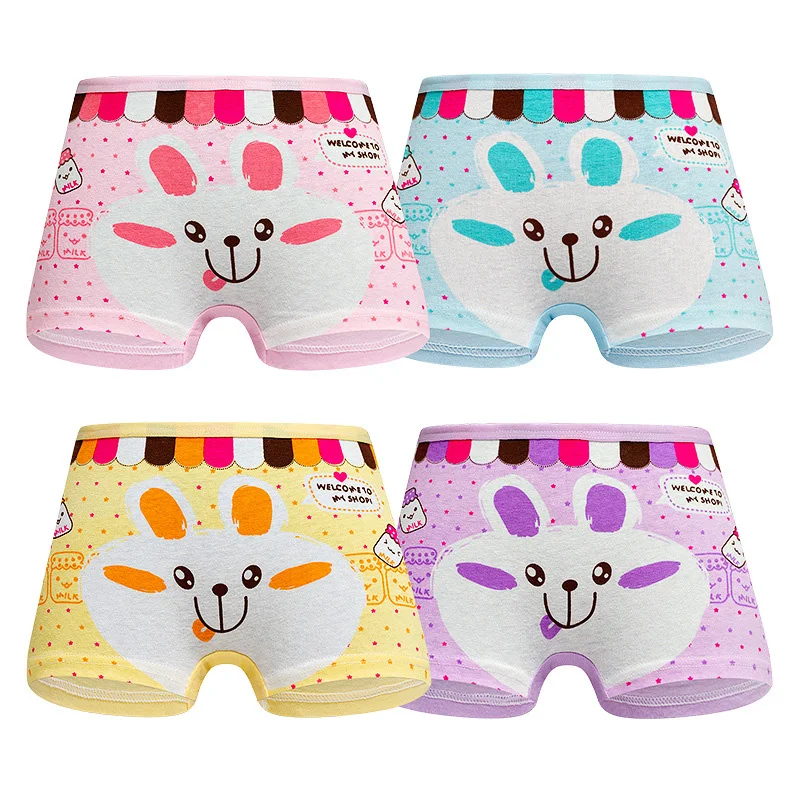 Kinder Mädchen Höschen Baumwolle Cartoon Kaninchen Druck Unterhose Kinder Kleinkind Mädchen
