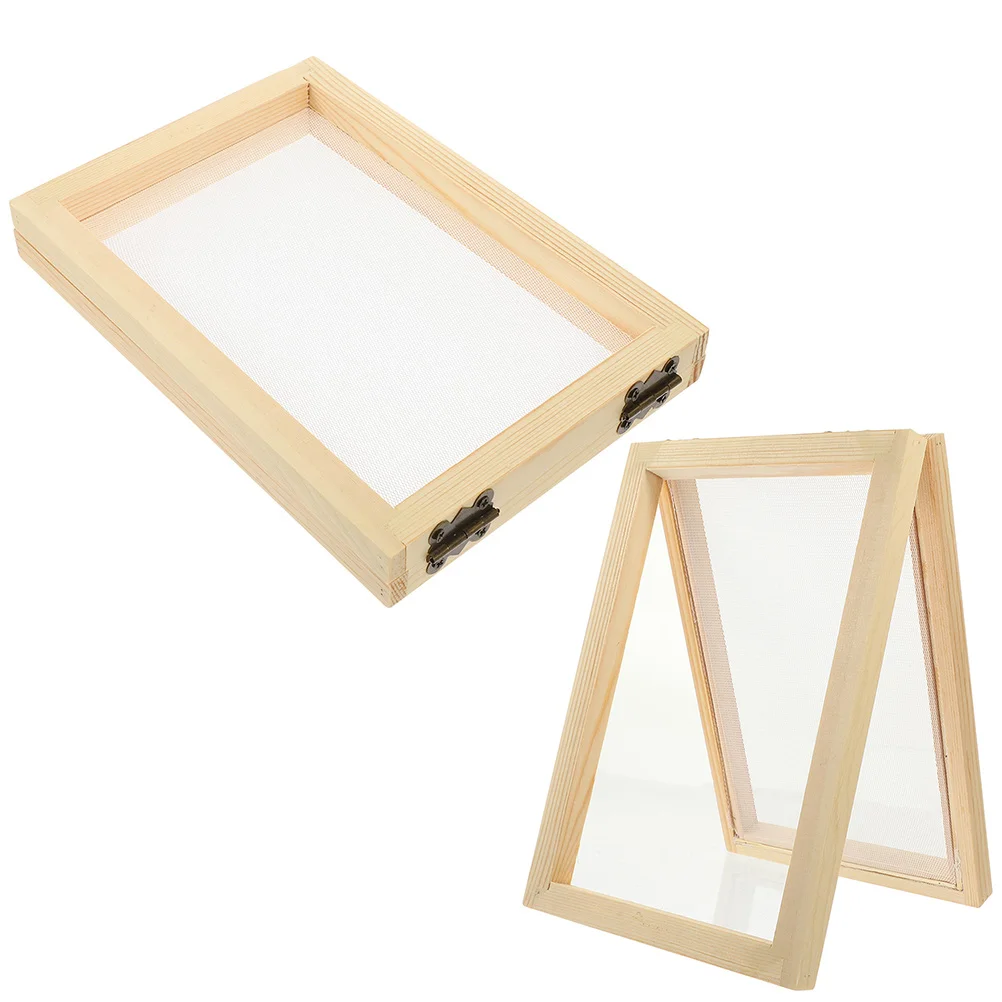 2 Pcs Paper Frame Photo DIY Package Picture Making Screen Bulk Papermaking Screens Kids Handmade Child