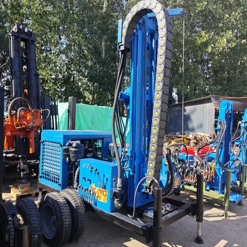 Высокопроизводительная дизельная буровая установка для водяных скважин диаметром 2025300 м. Индивидуальная буровая установка. Буровая установка для майнинга.