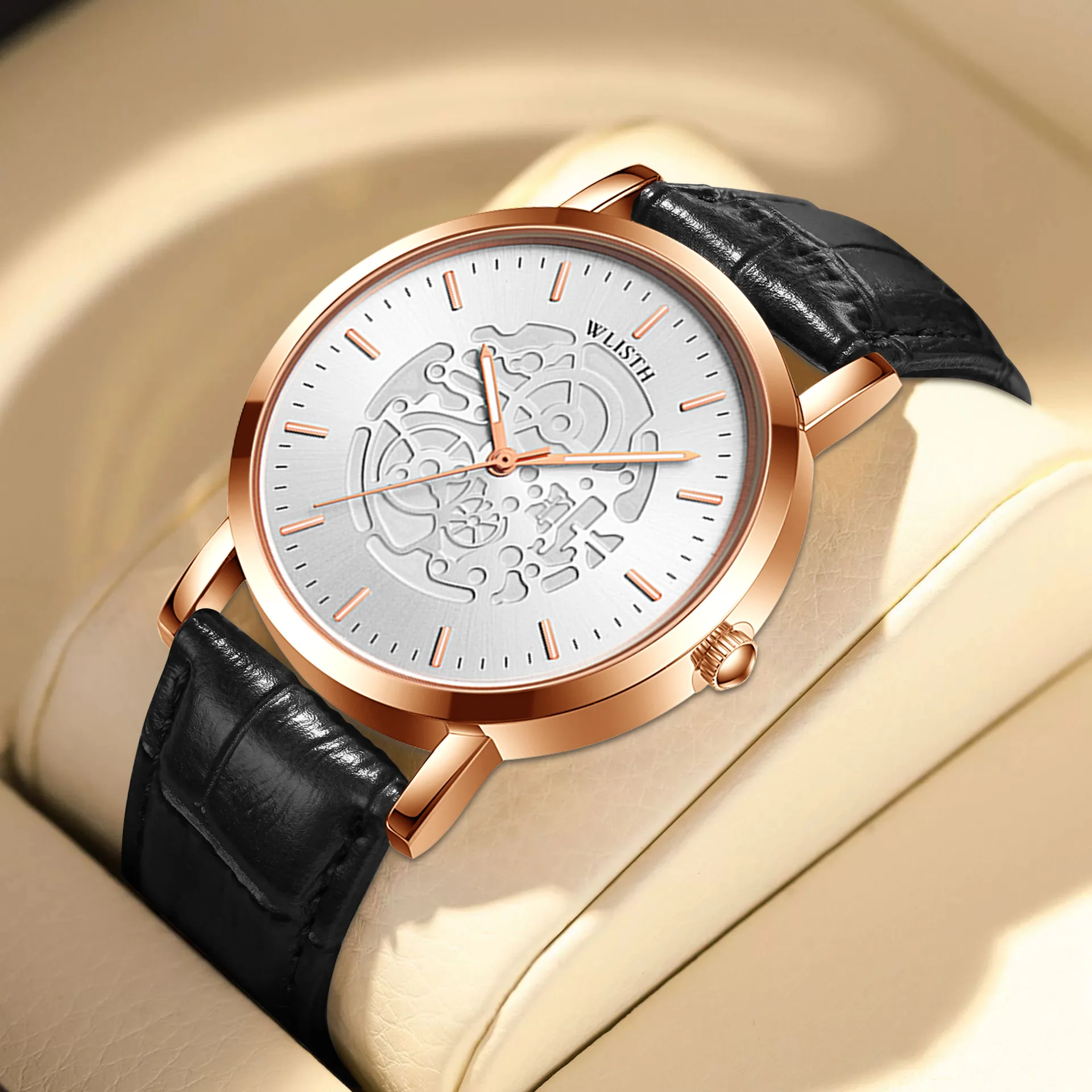 

WOLISH Couple Watches - Classic His & Hers Set, Waterproof Luminous Quartz Watches