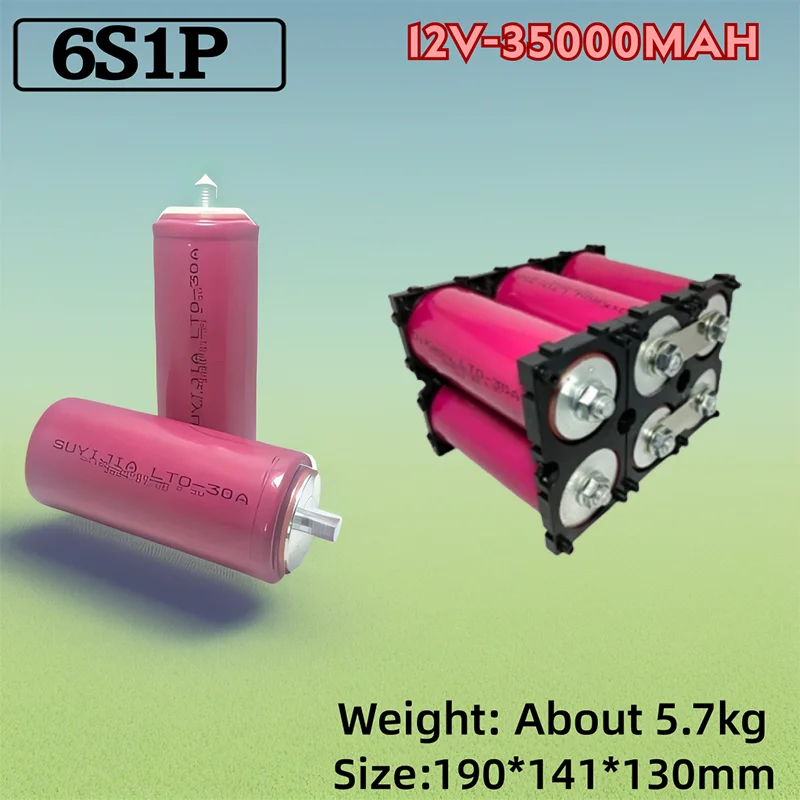 

Large capacity 60160 6S1P 2V35Ah lithium titanate LTOB Dikao 10C high power suitable for children's toy cars, solar lights, etc.