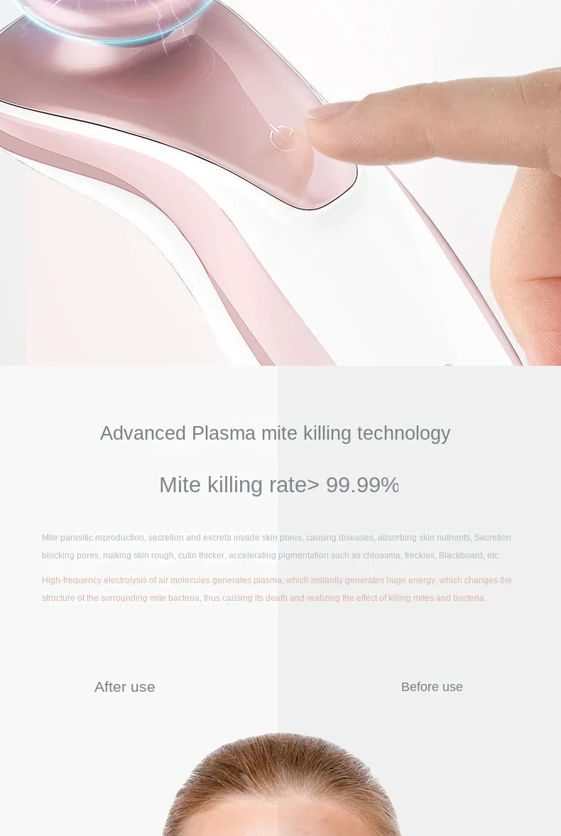 Free Shipping Plasma Ozone Instrument Facial Rejuvenation Insect Acne Marks Skin Mite-Removal Pore Care Beauty Import