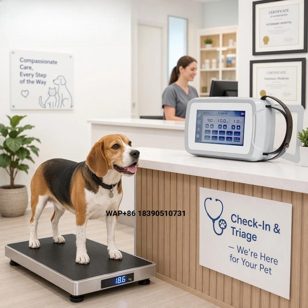 Veterinary Diagnostics Portable X-Ray Machine Handheld Digital X-Ray System Low Dose Imaging System for Daily Checks in Pet Clin