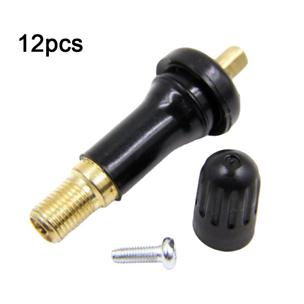 12Pcs New Rubber Tire Valve Stems Automotive French-Style Valve Components Key Accessories for Maintaining Vehicle Tires