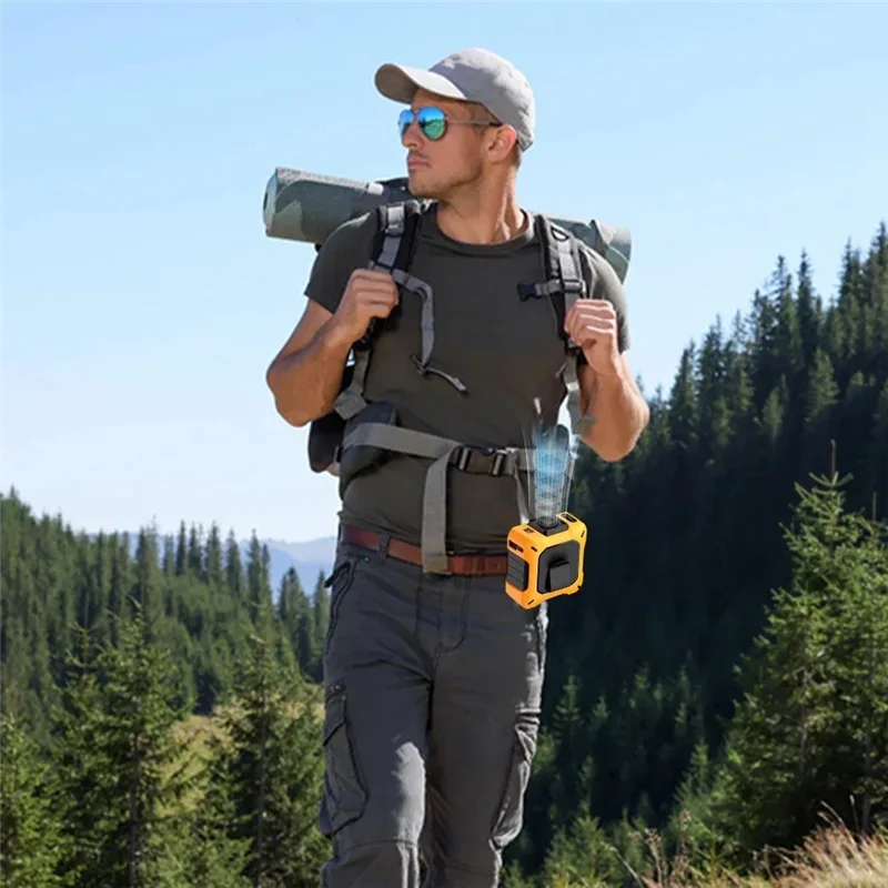 

Поясной вентилятор ABLJ Прочный аккумулятор большой емкости и несколько вариантов скорости Портативный нагрев на открытом воздухе