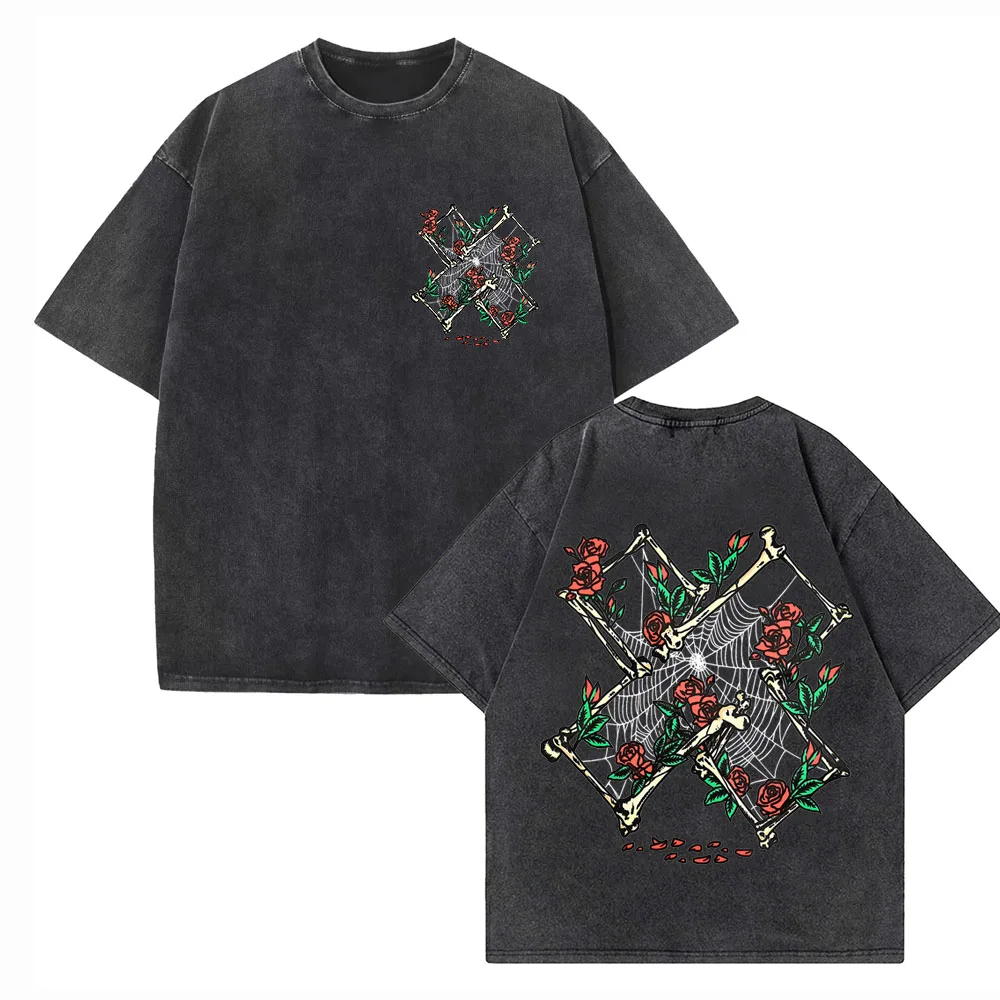 

Xplr Grave Shirts Harajuku Hip Hop Streetwear Cotton Vintage T-Shirts