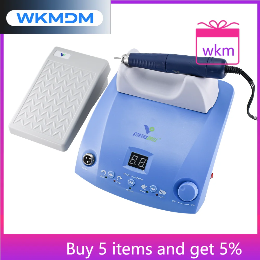 

STRONG DRILL Electric den tal Brushless Micromotor 50000 RPM Polishing Handpiece Professional Manicure Drill Jewelry Drill