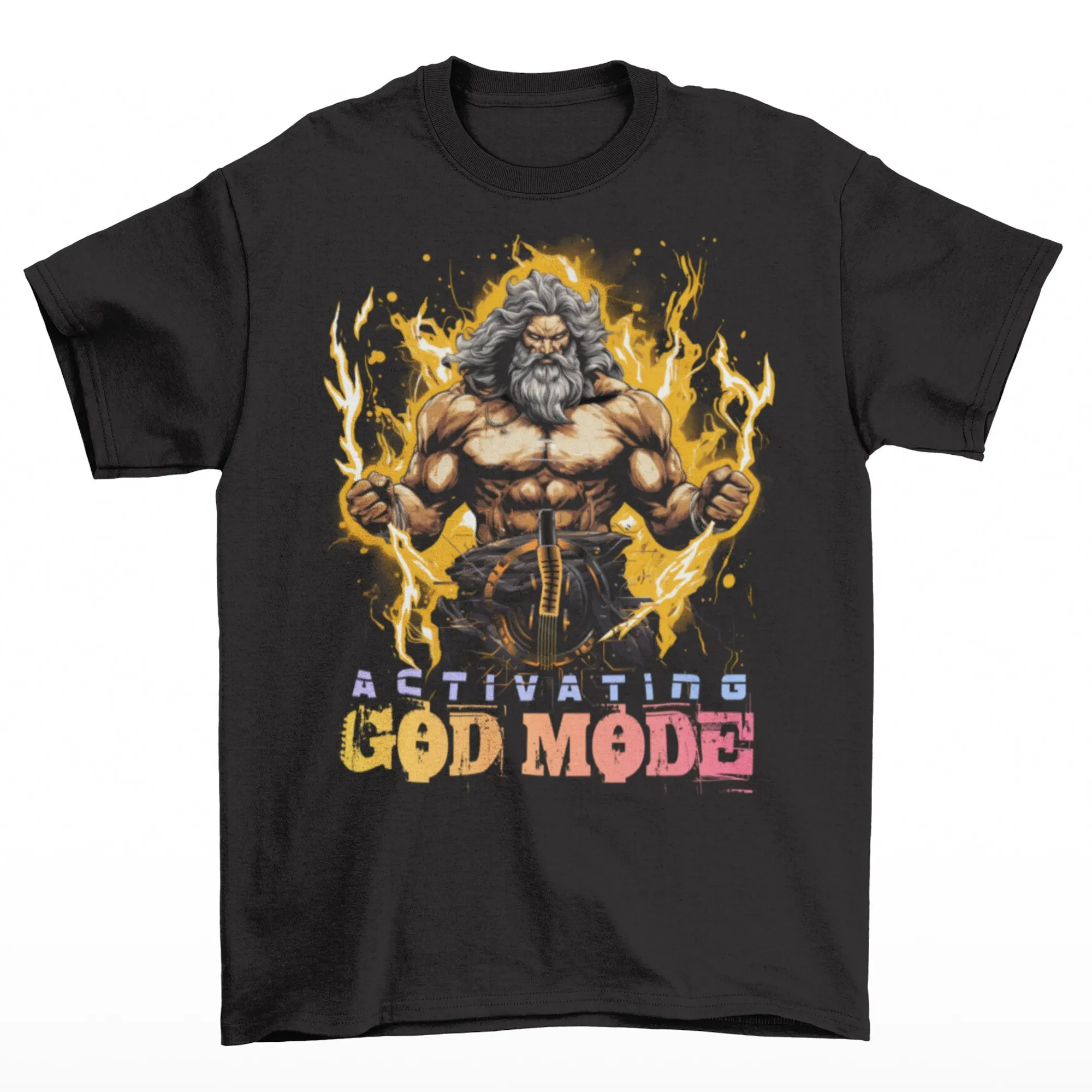 Activating God Mode T Shirt Zeus Greek Mythology