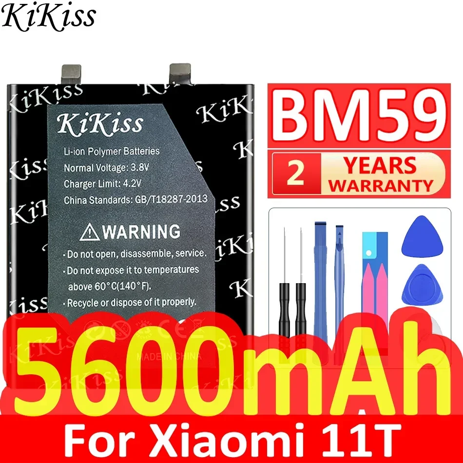 5600mAh KiKiss Powerful Battery BM59 For Xiaomi 11T