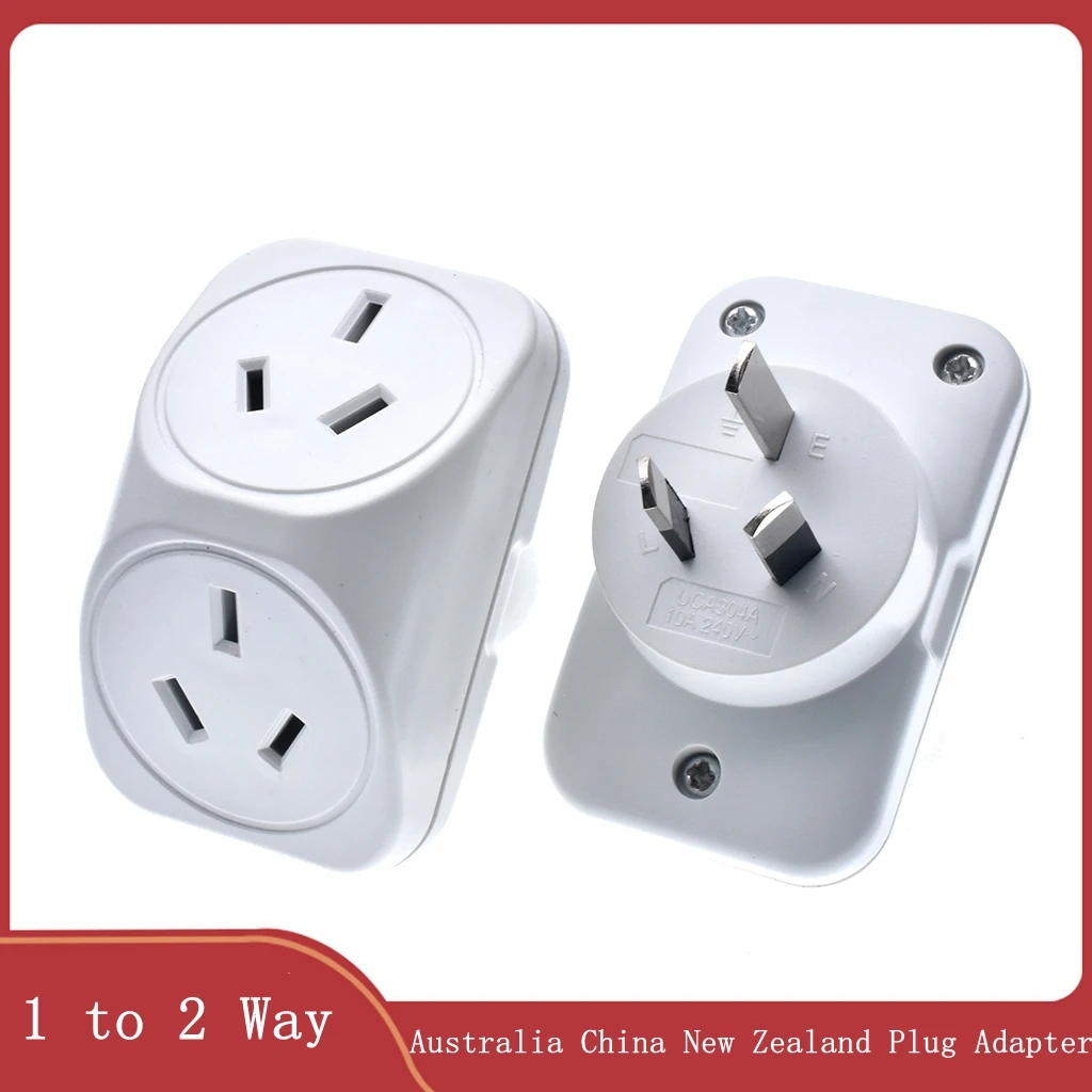 Australia Wall Socket Extension Outlet Spread 1 to 2 Way AU Standard Socket Power Wall Strip high Watt China New Zealand Adapter