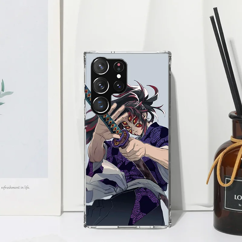 Demon Slayer Kokushibo Phone Case For Samsung Galaxy S24 S23 S22 S21 Fe S20 Ultra S10 S9 + S8 Plus S10E Art Fundas Back Cover