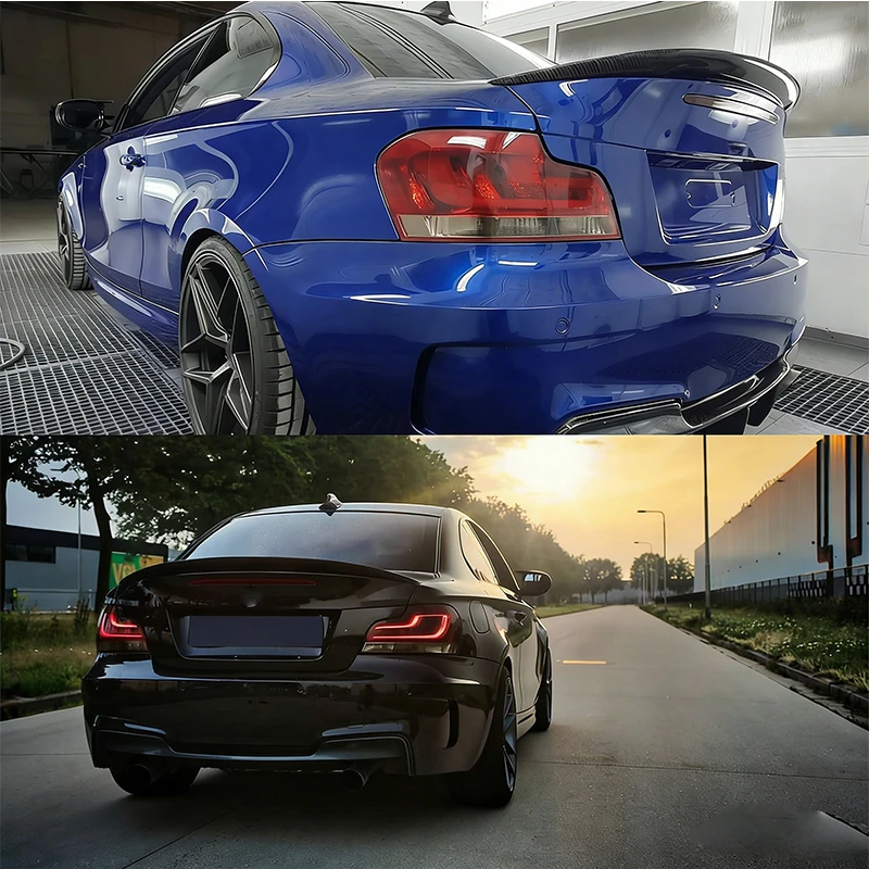 High Quality New Design Carbon Fiber M4 Style Trunk Lip Spoiler 1 Series E82 2007-2013 2