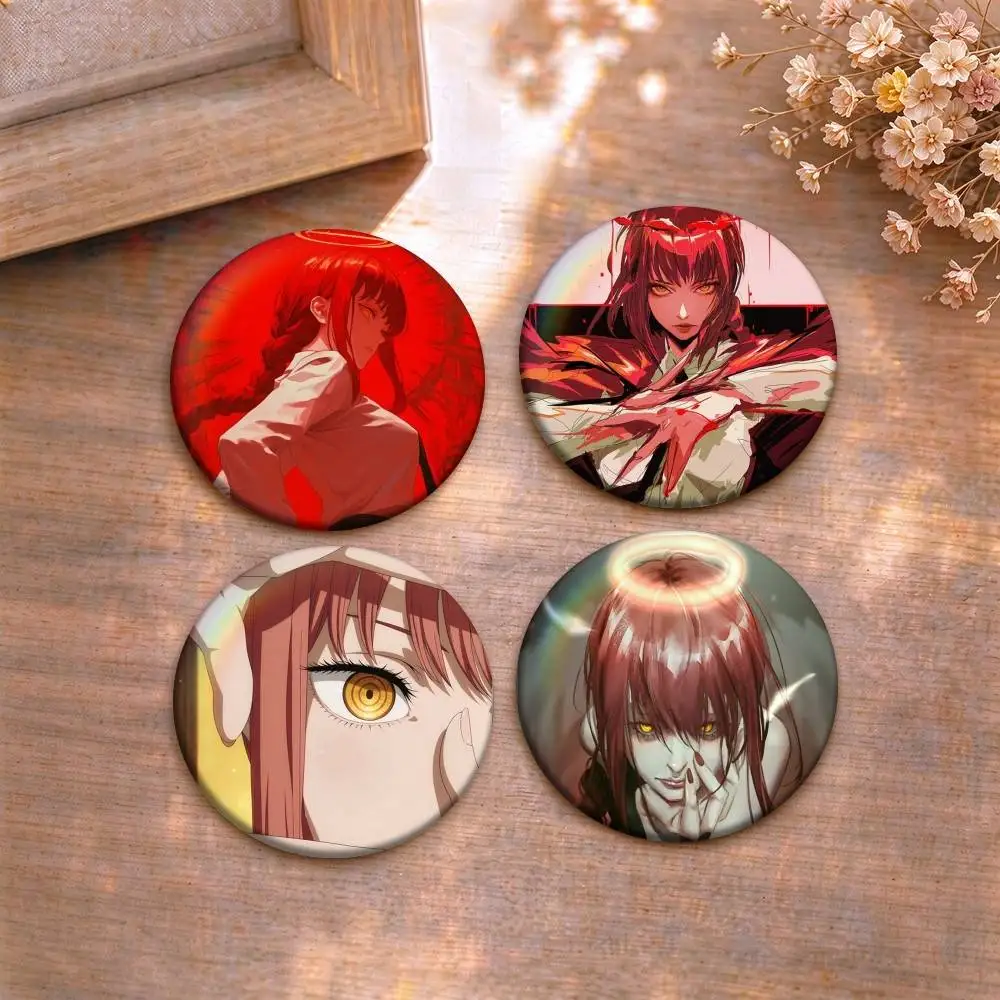 Chainsaw Man Makima  Tin badges in 25/32/44/58/75mm, brooch pins for accessories & gifts,Souvenir.