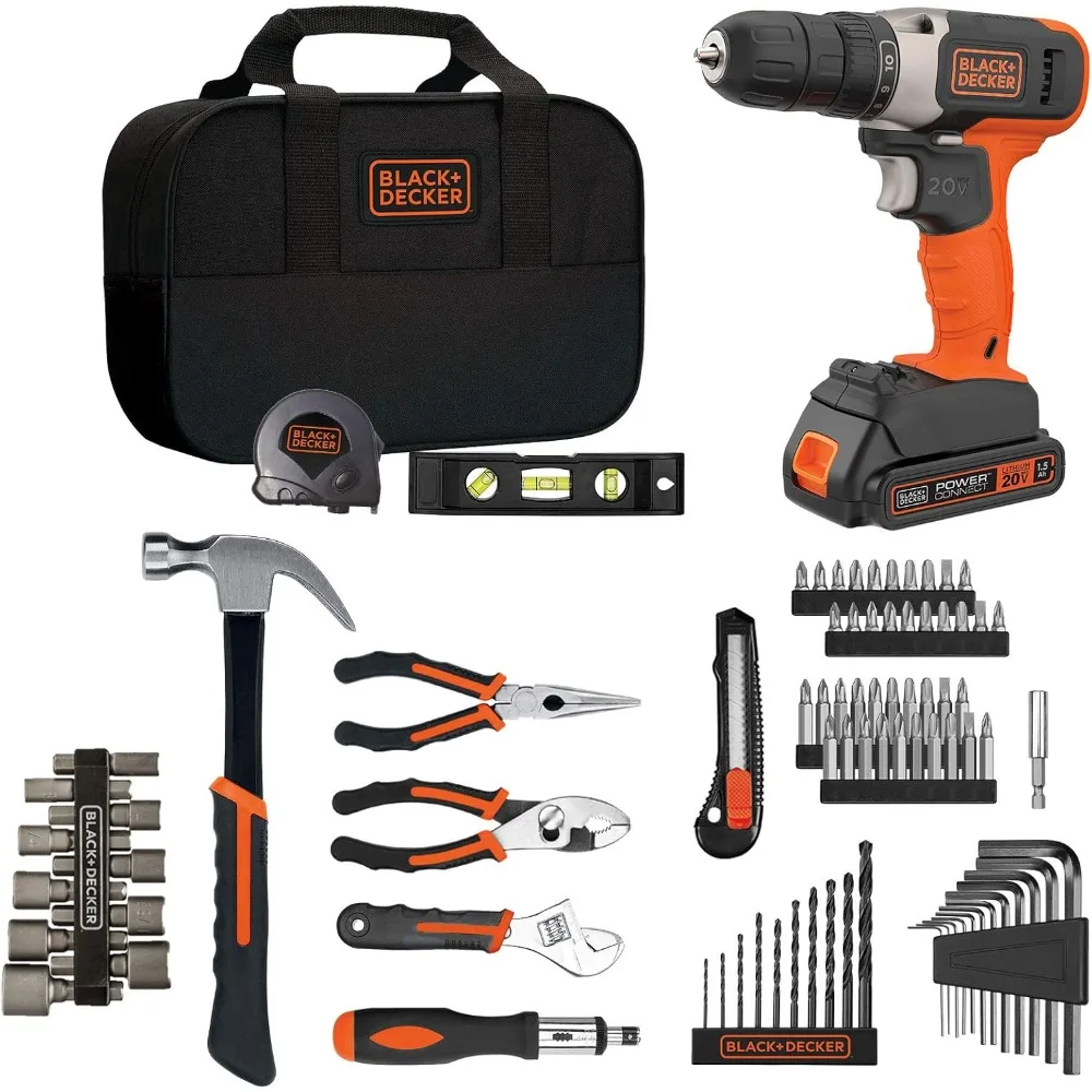 Home Tool Kit with 20V MAX Drill/Driver