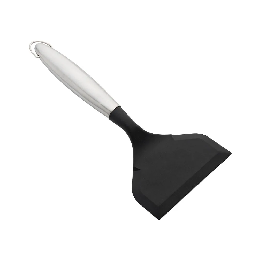 

Stainless Steel Spatula Kitchen Spatel Silikon Wok Spachtel Kochspatel Kochspachtel Black Silicone Hochtemperatur-silikonspatel