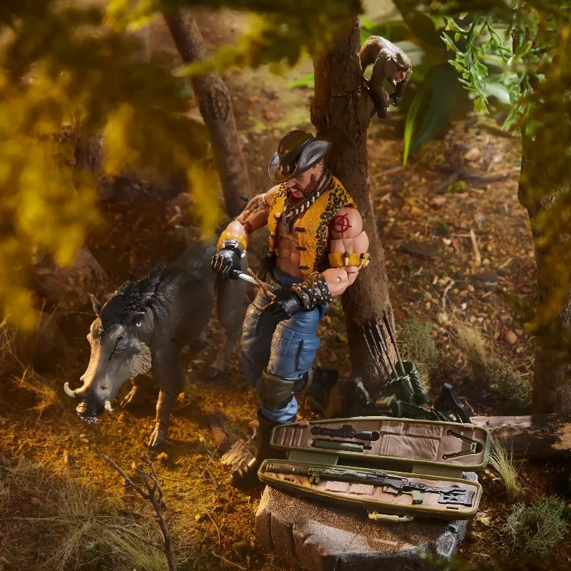 New Original Hasbro G.I. Joe Classified Series #125, Dreadnok Gnawgahyde and Pets Porkbelly & Yobbo Action Figure Gift Model