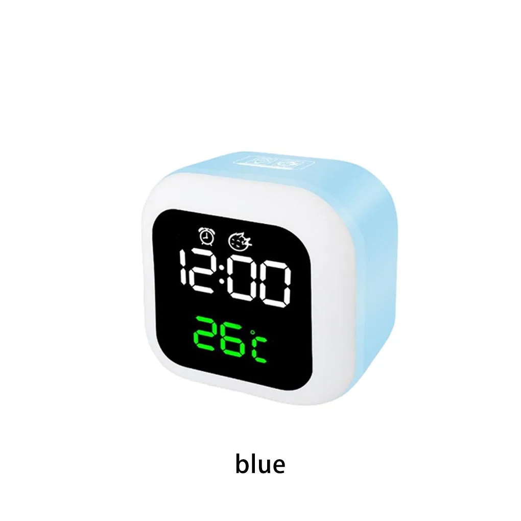 LED Digital Wall Clock Large Screen Temperature Date Display Alarm Electronic