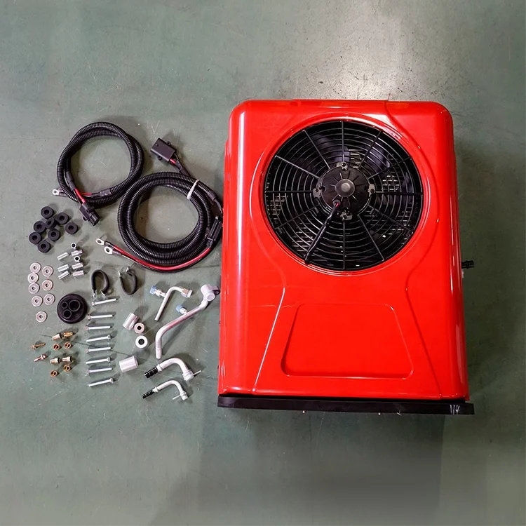 DC12V 12V Intelligent Electric RV Truck Camper Parking Cooler R134A Fan Air Conditioner