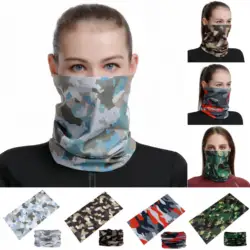 2026 New Design Camouflage Tube Neck Scarf Multi Use Cycling Bandana Green Sports Face Mask Bicycle Balaclava For Women Men