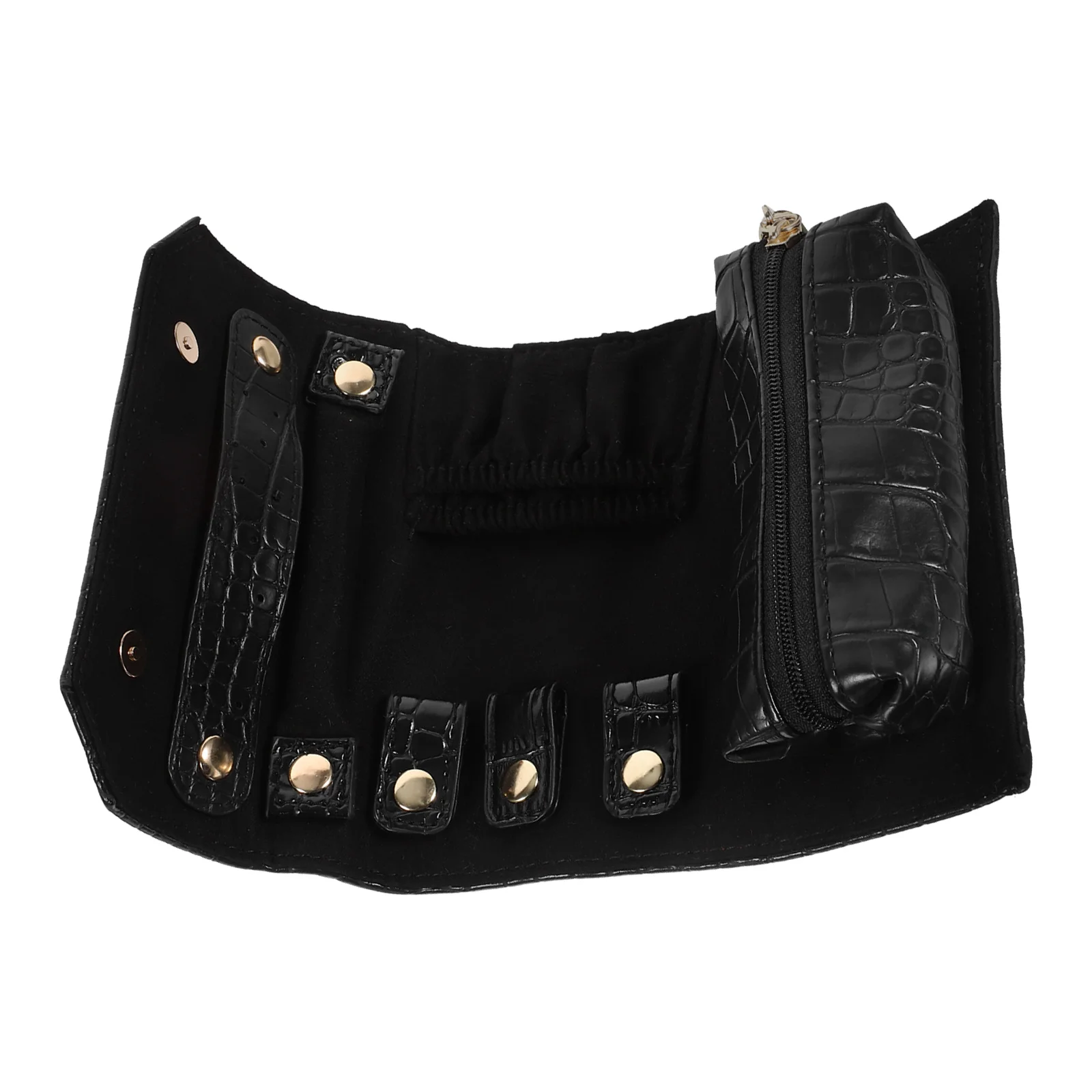 

Jewelry Storage Bag Portable Jewelry Bag Pink Crocodile Skin Travel Organizer Portable Pouch Necklace Bracelet Ring Holder