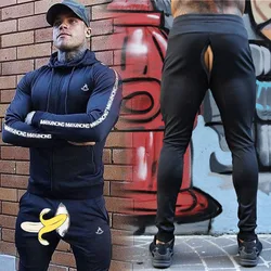 Outdoor Sex Invisible Open-Seat Pants Exercise Workout Pants Running Training Convenient Elastic Breathable Fashion Men Clothing