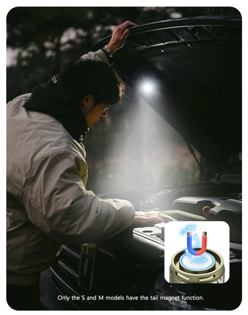 Naturehike Hochleistungs-LED-Taschenlampen für Camping und Outdoor, ultraleicht, wasserdicht, 250 m Strahlungsbereich, Umgebungslicht, multifunktional – Detail 9