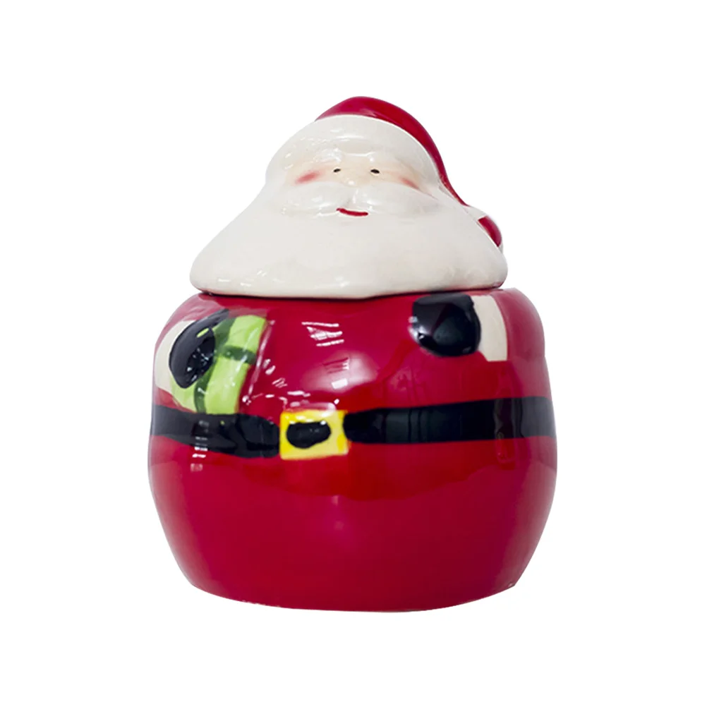 

2 шт. керамические банки для специй Санта-Клауса, креативные горшки для хранения приправ, кухонные украшения, рождественский подарок, домашние банки для приправ