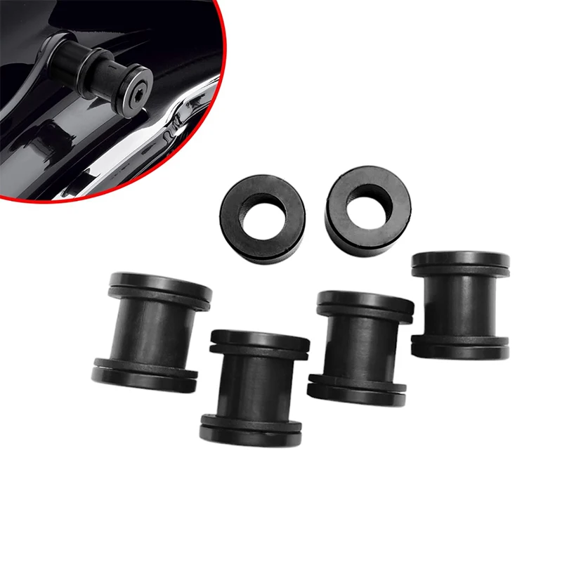 

HCMT Black Four Point Docking Hardware Kit Quick Release Sissy Bar Luggage Rack for Harley Touring Street Glide Electra 09-24