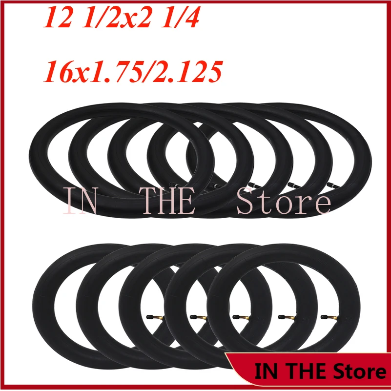 16x1.75/2.125   12 1/2x2 1/4 Inner Tube For Electric Scooter 57-203 62-203 Bicycle   Replacements